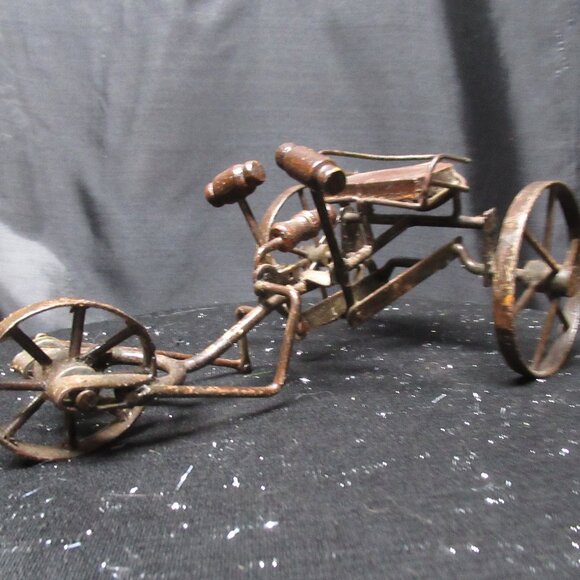 Metal and Wood Push Pedal Tricycle Toy - Picture 1 of 9